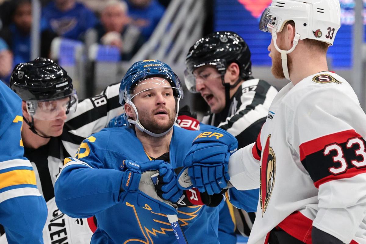 The 51 Blues host the Ottawa Senators
