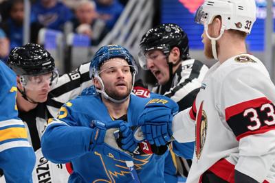 The 51 Blues host the Ottawa Senators