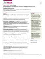 Cancer Incidence and Childhood Residence Near the Coldwater Creek Radioactive Waste Site