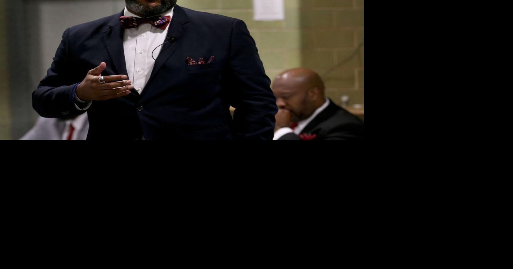 The district's board placed Michael Triplett on leave and named Cheryl Harris, director of federal programs, as interim superintendent.