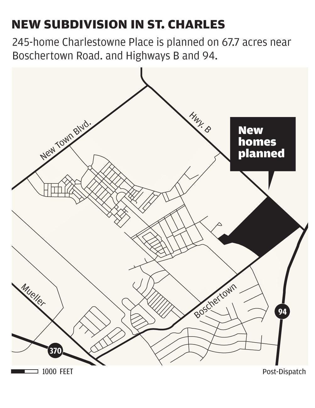 Map Of New Town St Charles 245-Home Conventional Subdivision Planned For Former New Town Tract | Local  Business | Stltoday.com