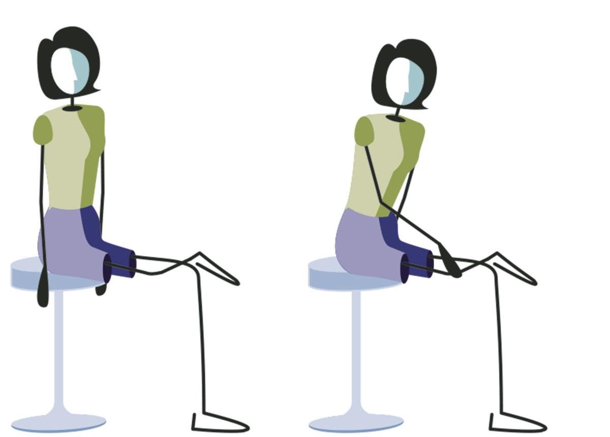 sitting piriformis stretch