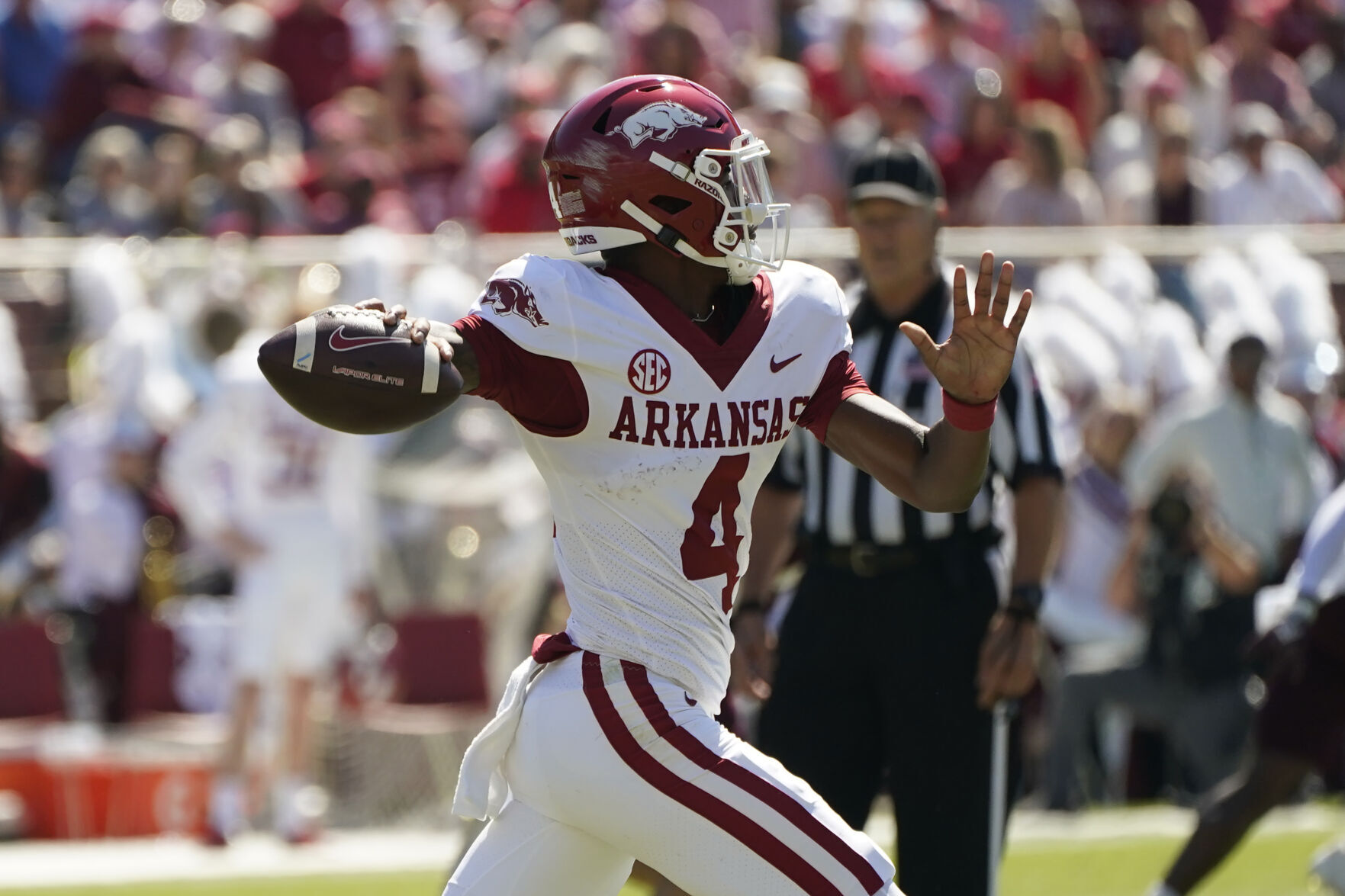 What time is Arkansas vs. BYU football game TV channel online