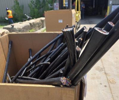 51 police bust illegal sale of utility wire