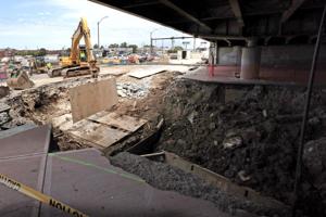 Crews continue to work on sinkhole repairs