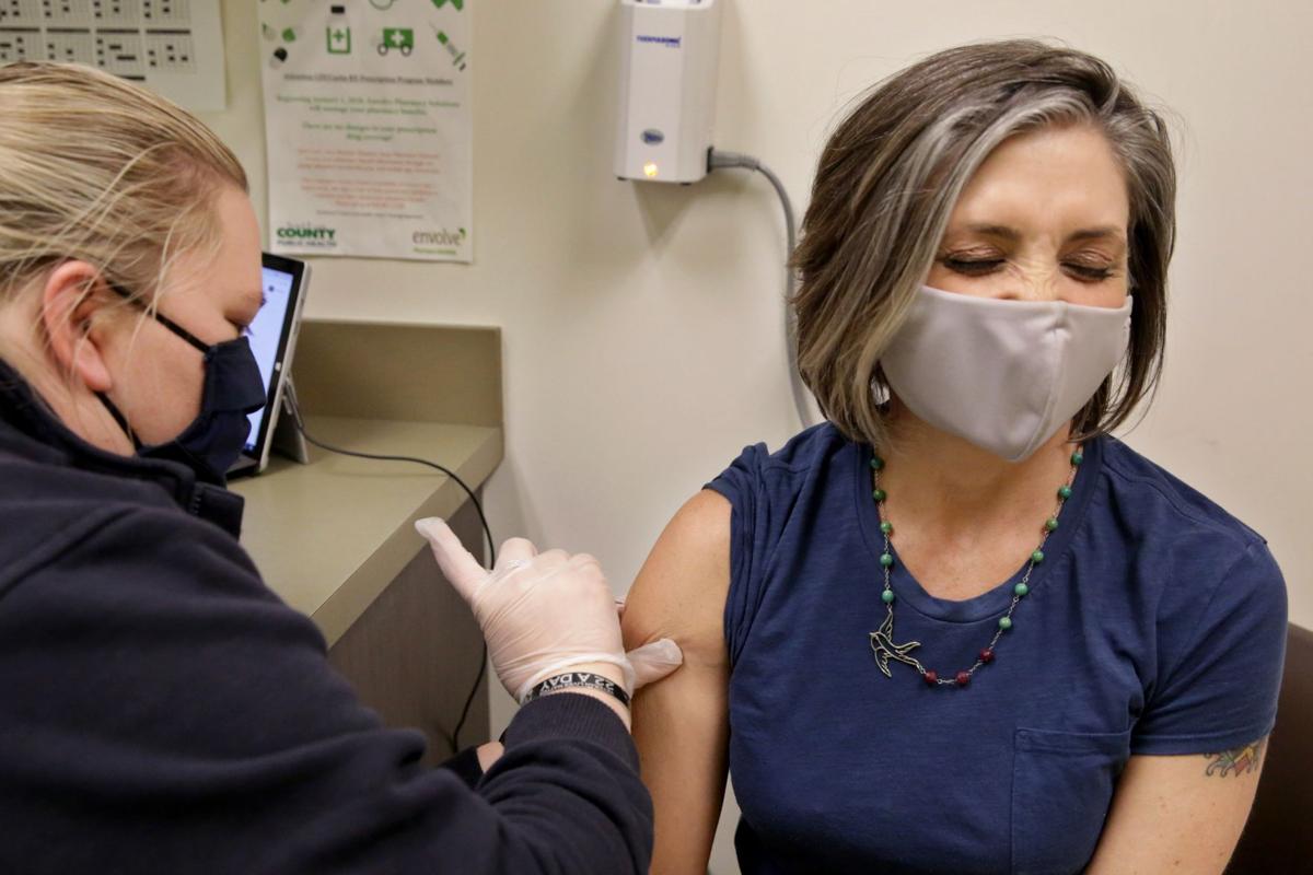 Covid vaccine at St. Louis County Health Dept.