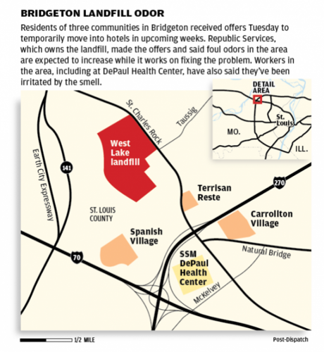 Bridgeton landfill map