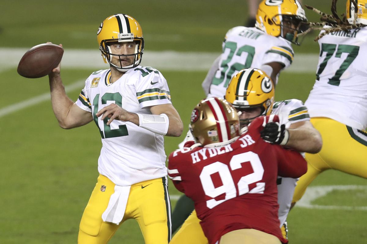 Rodgers leads Packers past depleted 49ers
