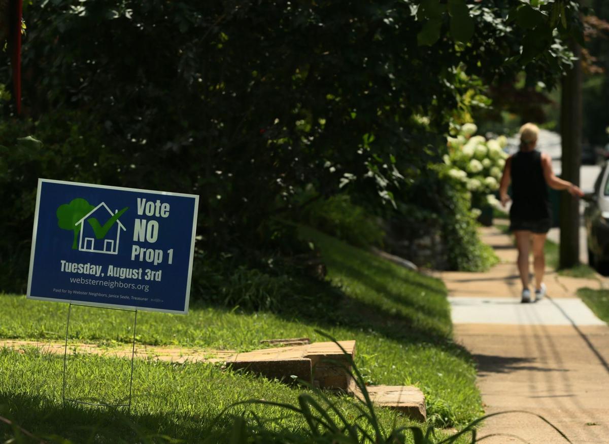 Webster Groves' Proposition 1 fails