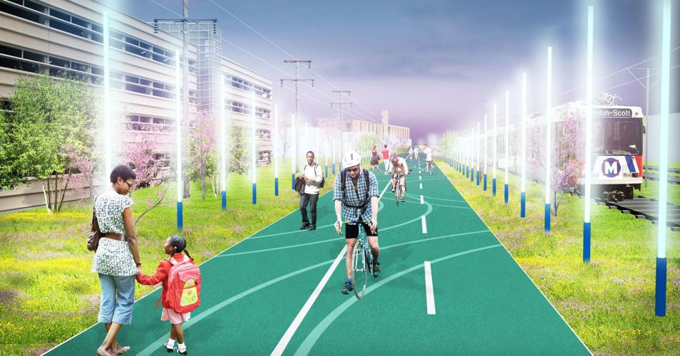 Chouteau Greenway renderings