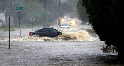 Flash flooding in Webster Groves