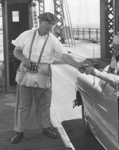 Tolls on the 'Free Bridge,' 1957
