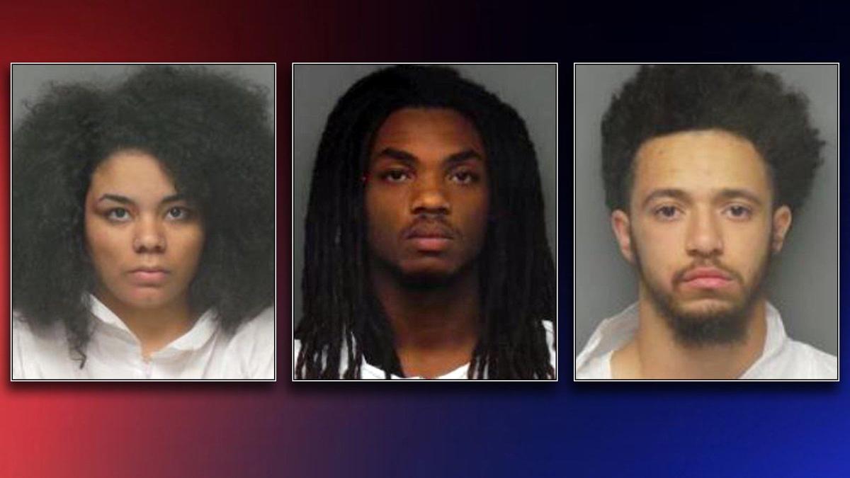 Jasmine Kimbrough, Davion Rainey and Gregory Bell