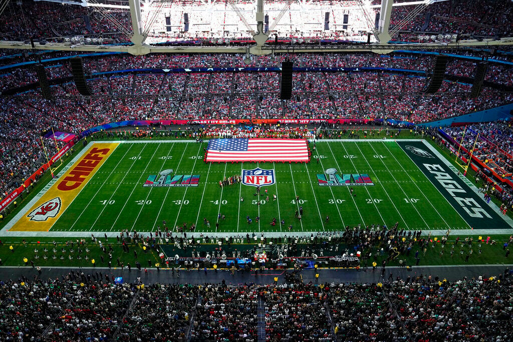 2023 Super Bowl LVII Kickoff Panoramic Picture Kansas City Chiefs  Philadelphia Eagles