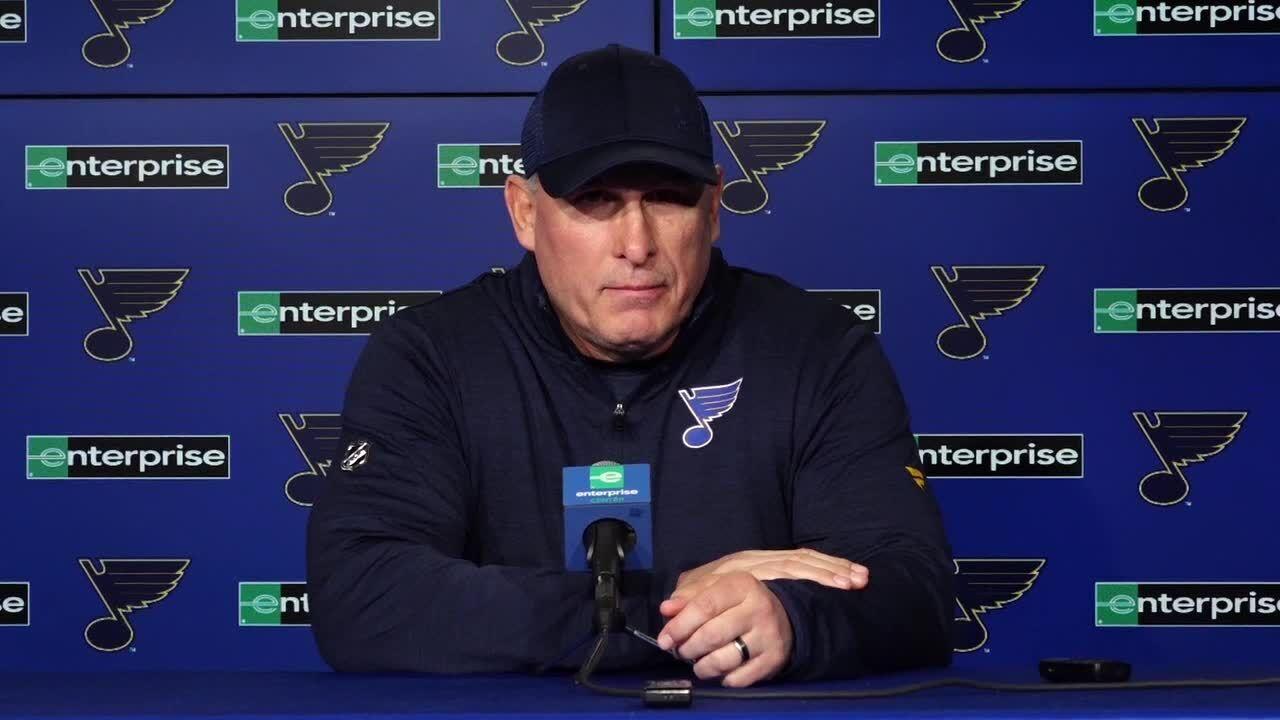 Very weird feeling' follows Blues as home schedule ends and regular season  winds down