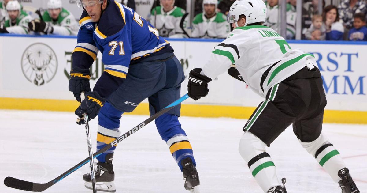 With a potential season-opening lineup, Blues beat Stars in preseason ...