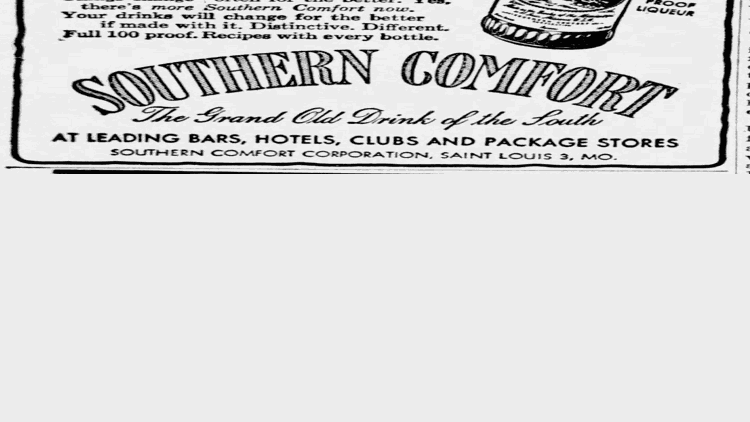 Southern Comfort Was Produced Here Until 1985 Correction Edited