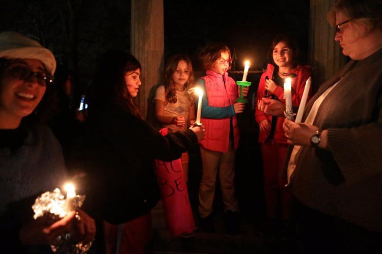 Vigil at Chesed Shel Emeth Cemetery in response to news of toppled headstones