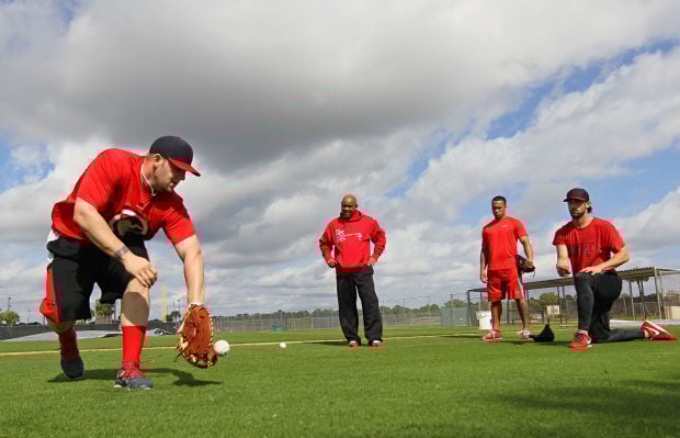 St. Louis Cardinals Matt Adams speed drills