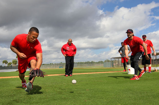 St. Louis Cardinals Kolten Wong speed drills
