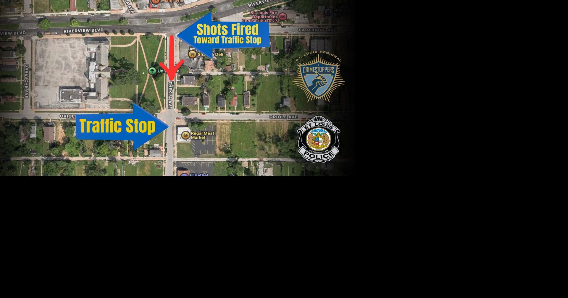 St. Louis police searching for people who opened fire at officers during traffic stop