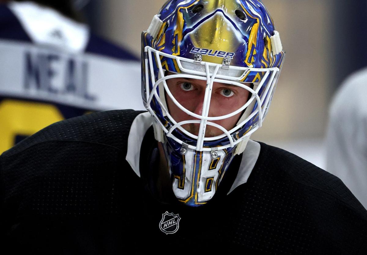 St. Louis Blues Jordan Binnington 2021 Mask Nothing Special