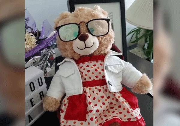 teddy bear with recorded message