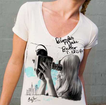 hollywood blondes t shirt