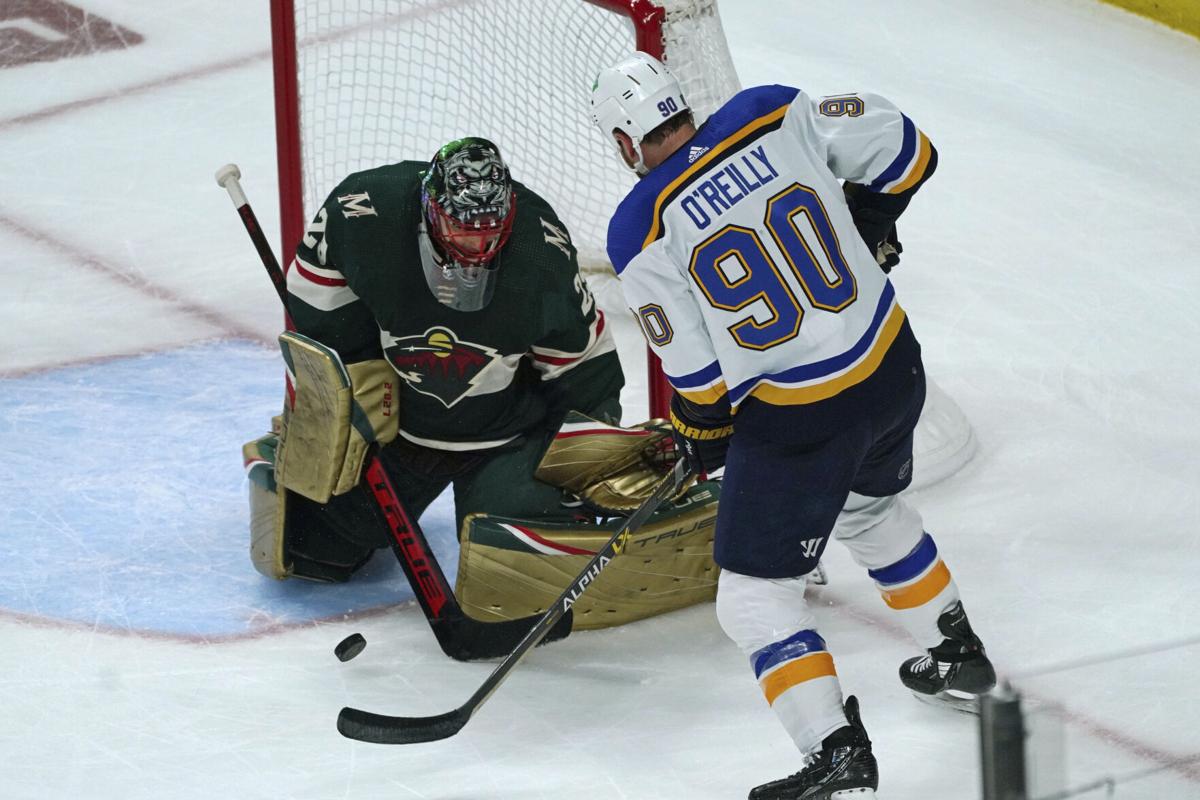 Blues shut down Wild offense, take 4-0 victory in Game 1 of NHL
