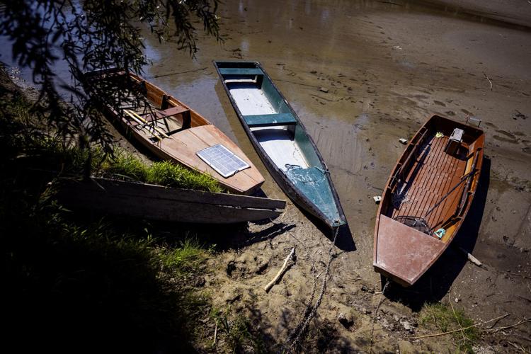 Heat wave along the Danube River in Austria
