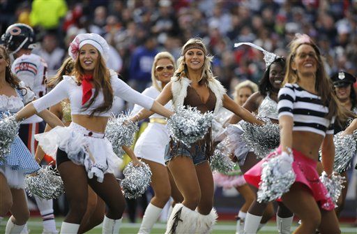 NFL cheerleaders get in the Halloween spirit