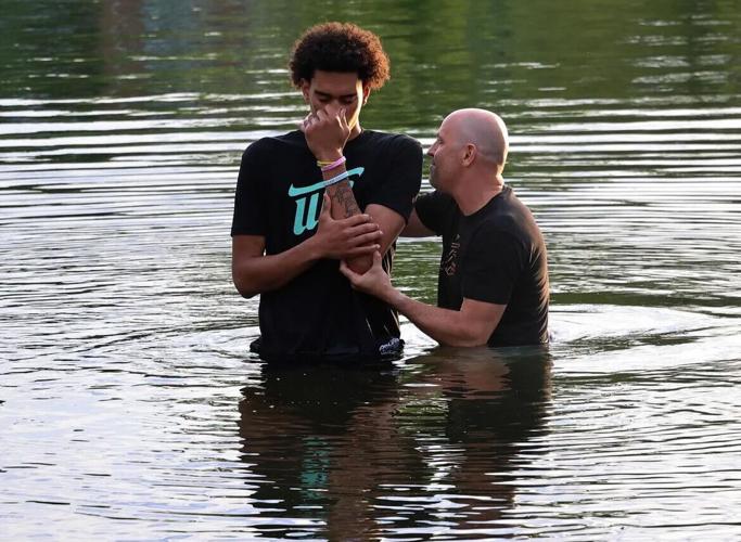 Trent Pierce baptism