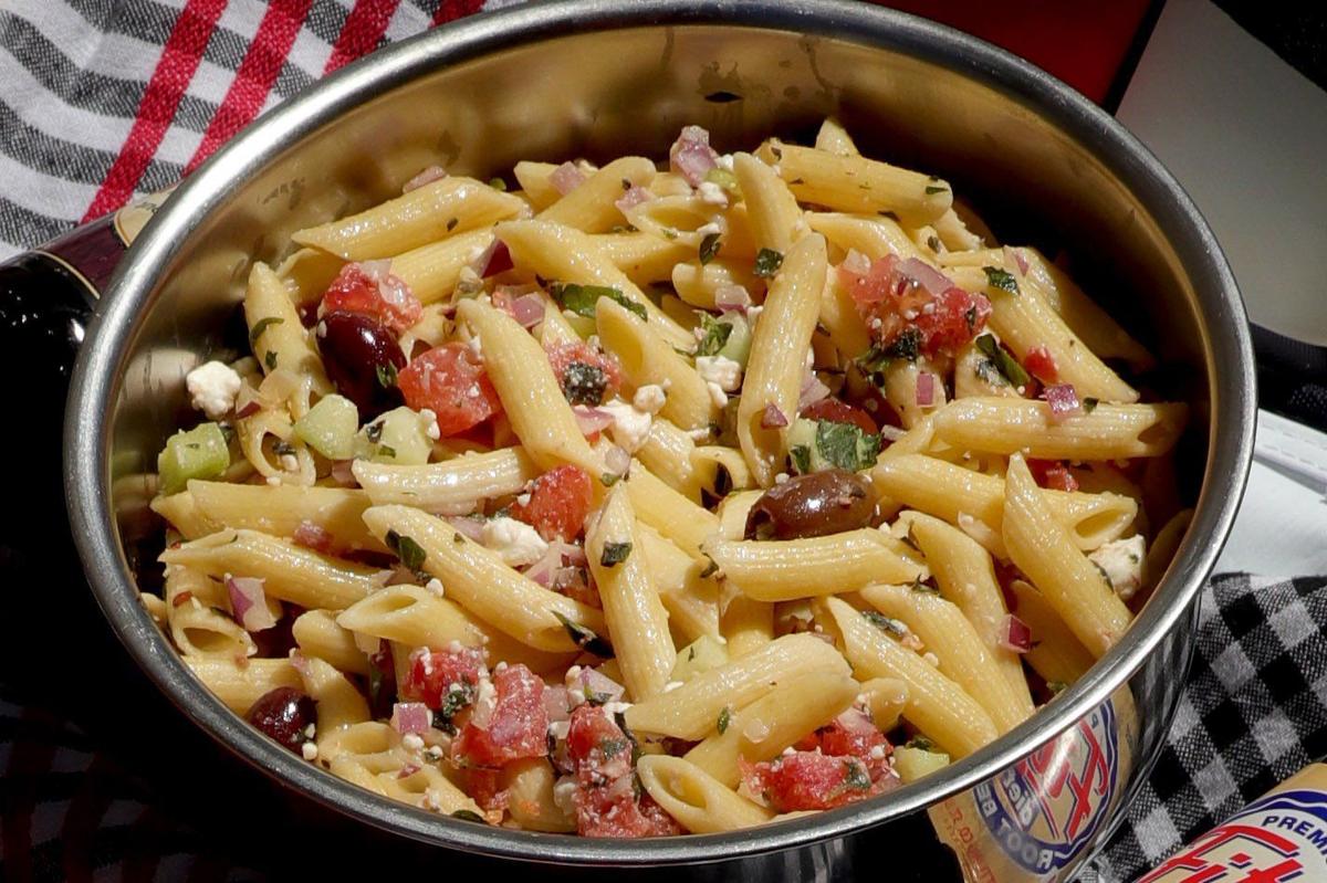 Pasta Salad With Black Olives and Feta