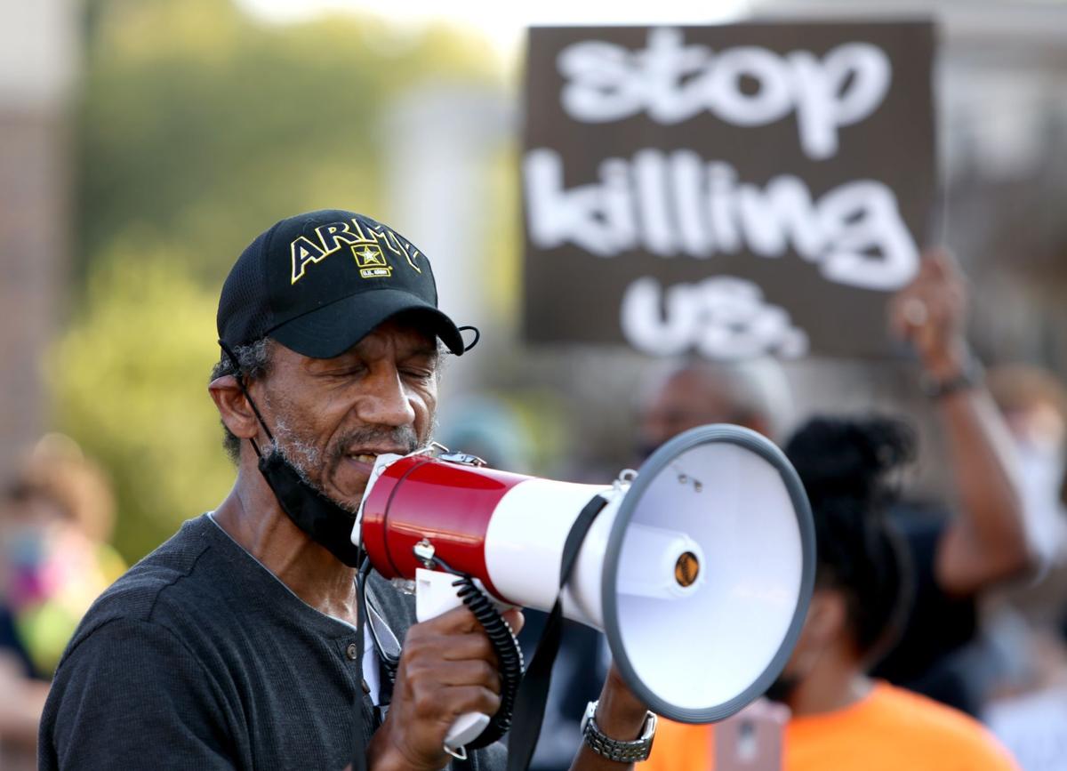 Protesters rally in Ferguson