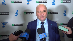 Blues 'weren't on the same page' in loss to Colorado, coach Jim Montgomery says