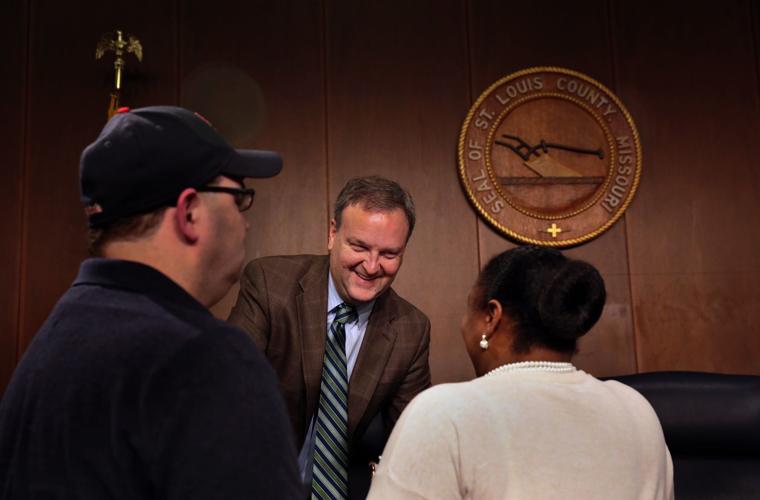 Sam Page attends first county council meeting as county executive