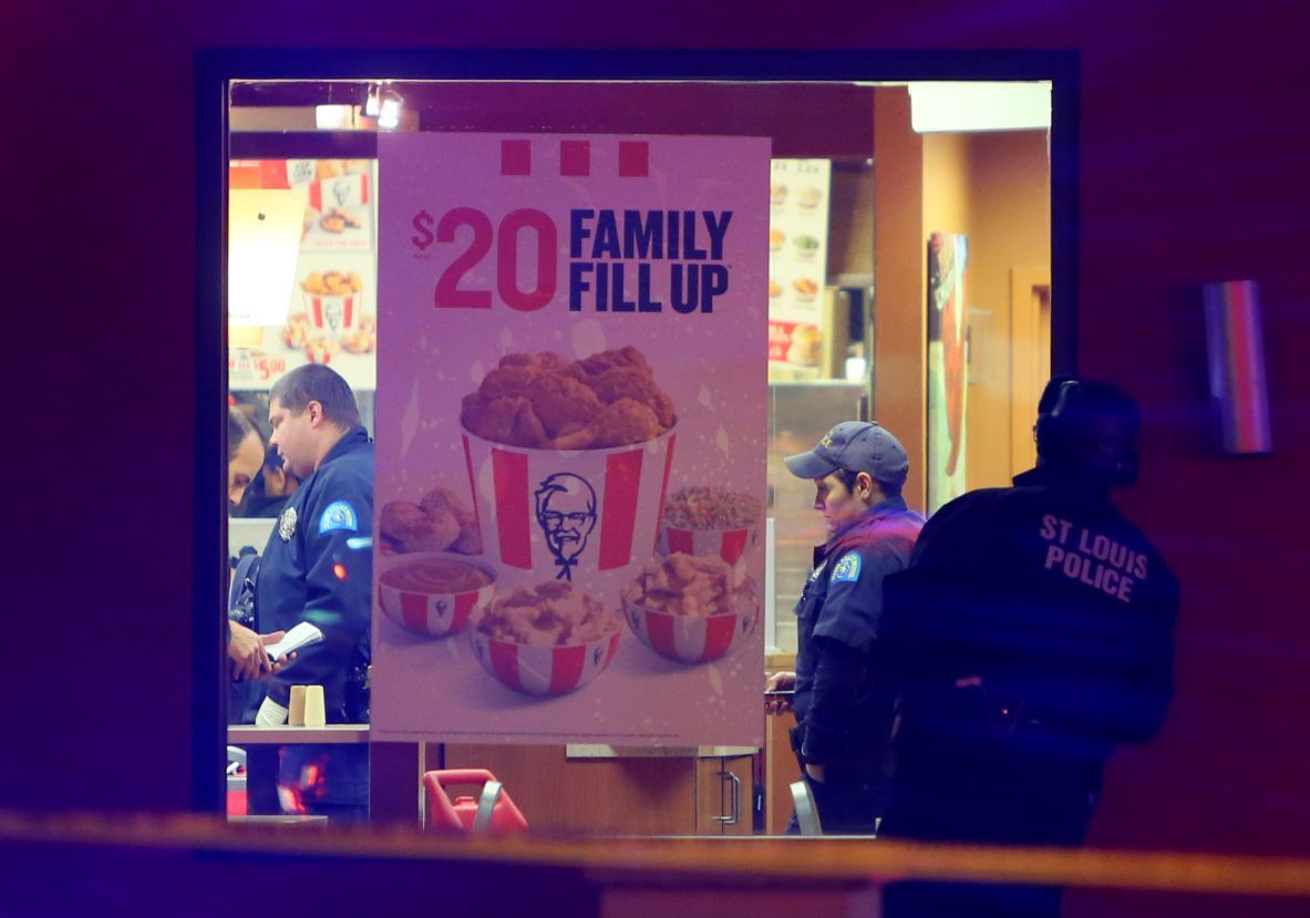Robbery suspect fatally shot by officer at St. Louis fast food