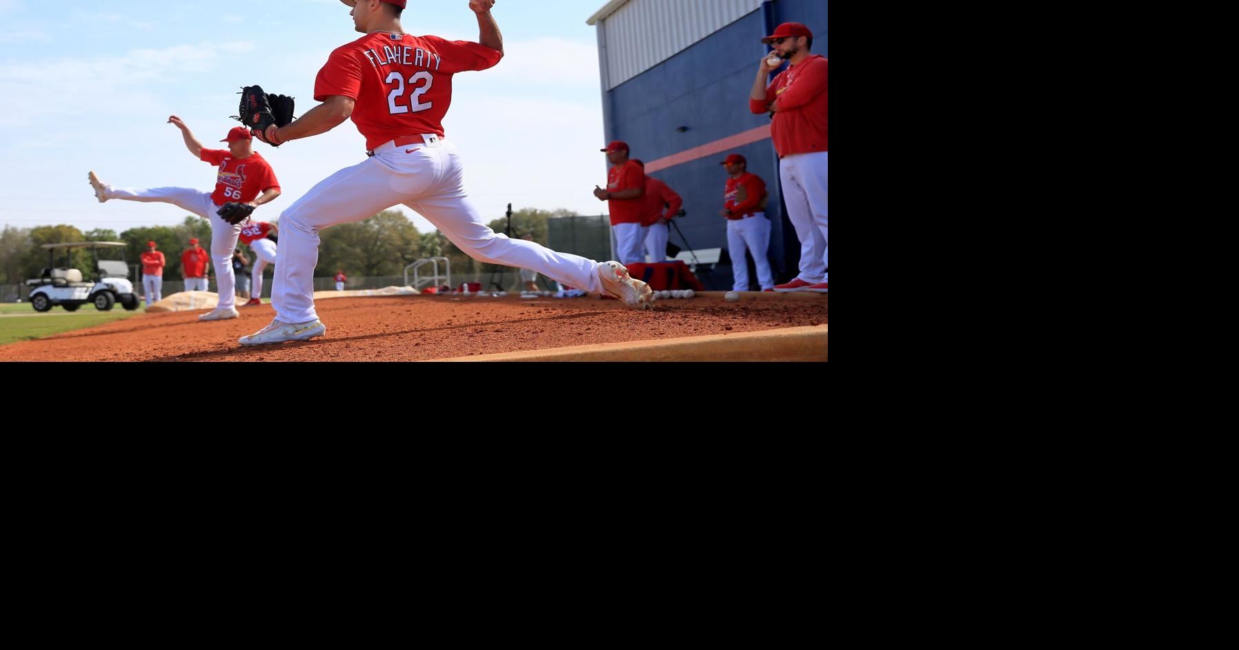 Scenes from Cardinals pitchers and catchers spring training workouts in