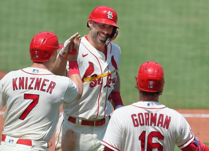 Bader makes Busch return, Cards split doubleheader with Yankees