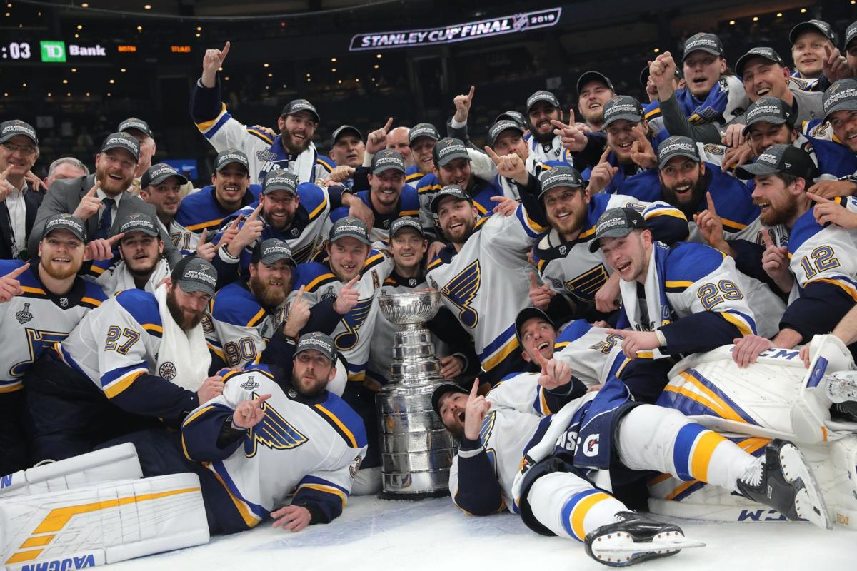 St. Louis Blues 2019 Stanley Cup Champions Hockey Puck Shaped