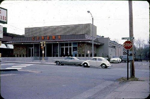 1970 - Ozark Theatre in Webster Groves with the historic facade covered up