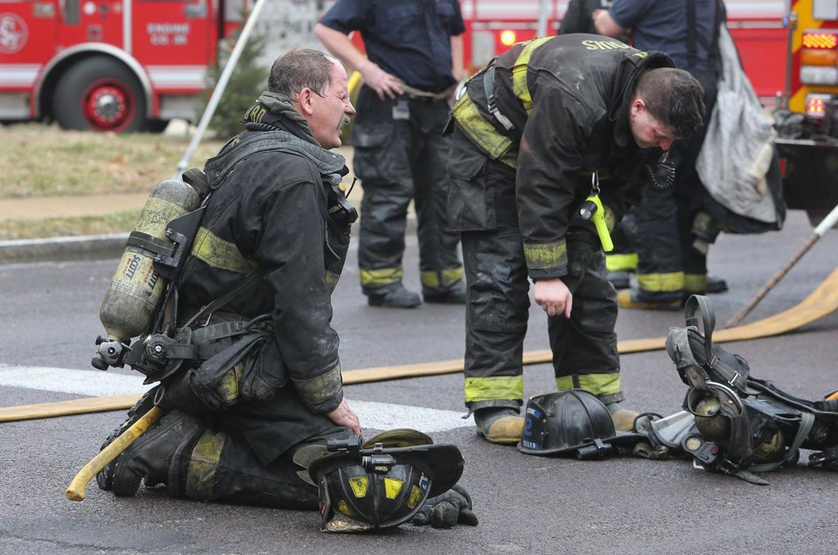 Two firefighters injured in home fire near Forest Park Metro