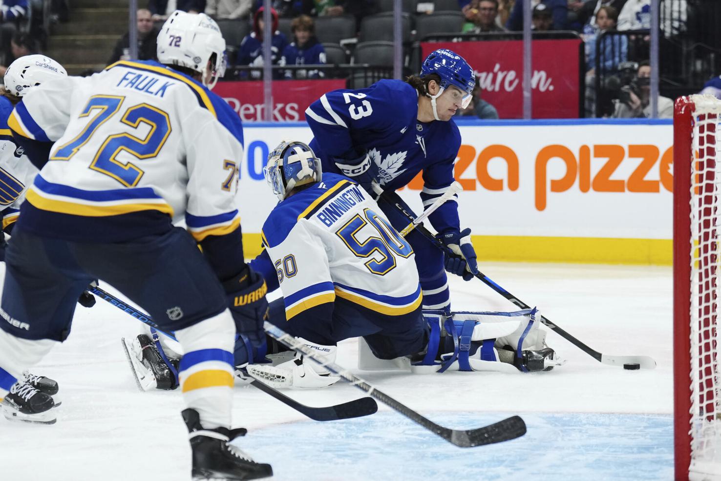 Without Robert Thomas, Blues turn in complete effort in ‘good, hard