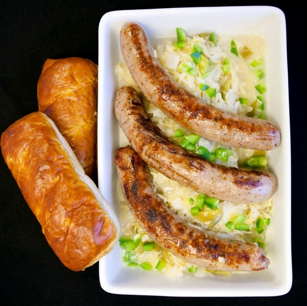 Kenrick's Beer Brats and Sauerkraut