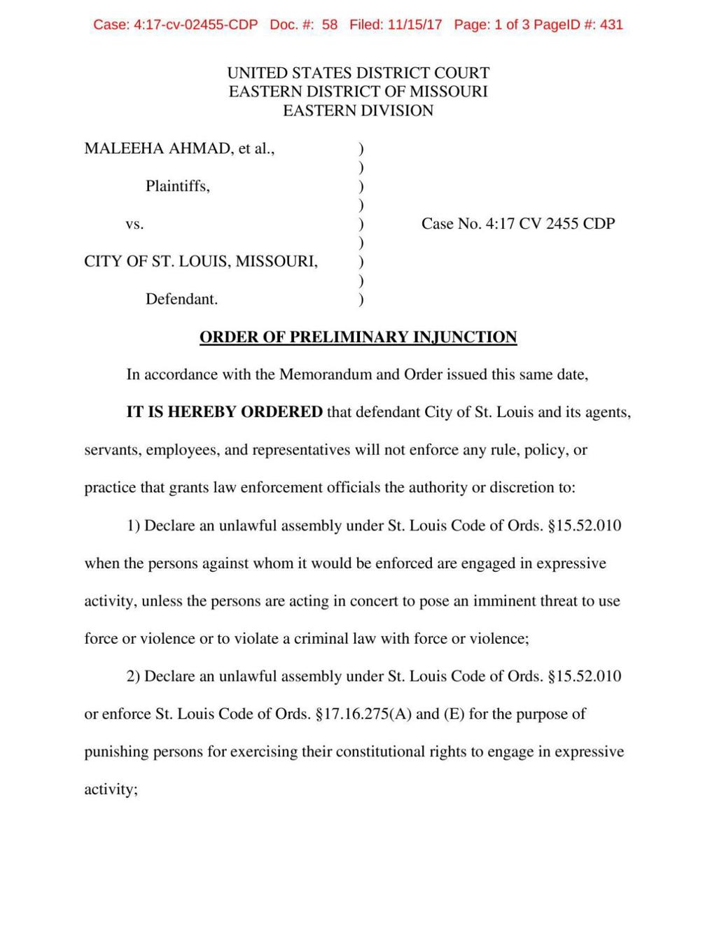 Judge Limits St Louis Police Tactics Like Chemical Agents Used In Protests Law And Order Stltoday Com