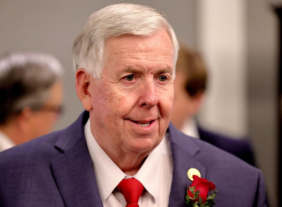 Missouri Lt. Gov. Mike Kehoe and Gov. Mike Parson