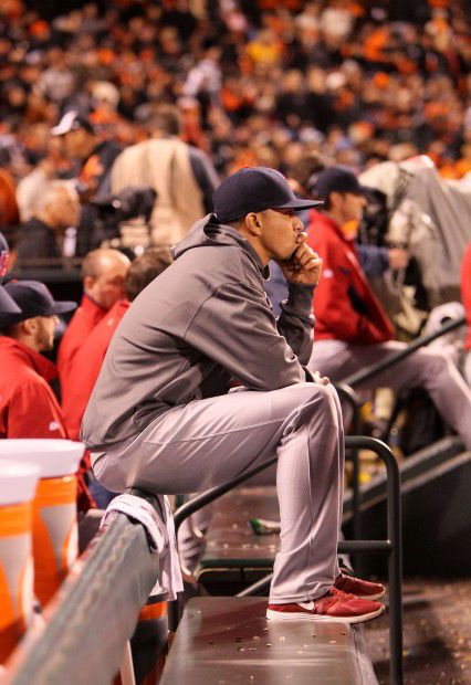 The St. Louis Cardinals vs. the San Francisco Giants in Game 7 of the NLCS