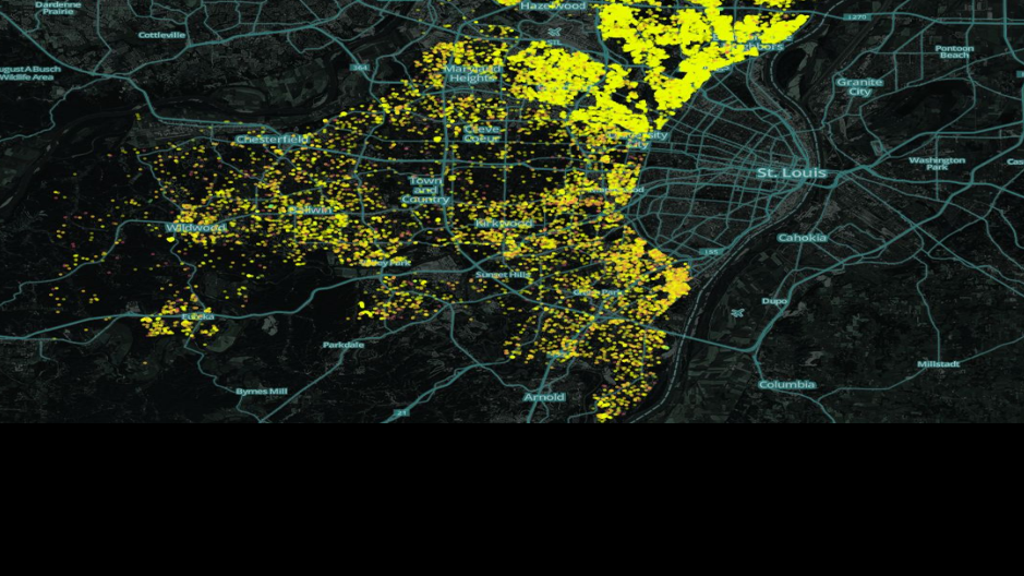 Real estate value in St. Louis County Interactive Maps Special