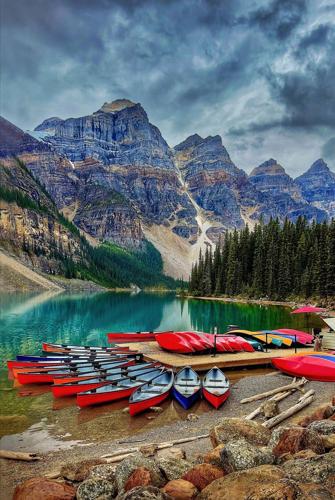 Approaching Storm, Lake Moraine
