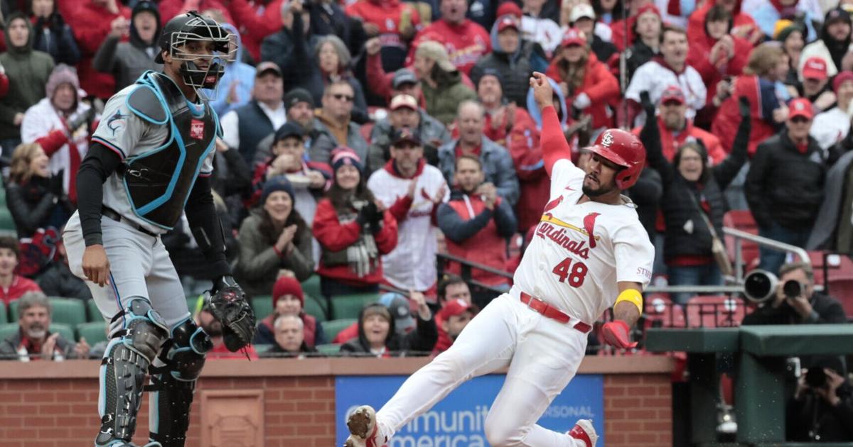 Cardinal Core Cardinals' young core leads home opener rally vs. Marlins